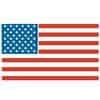 American flag in JFK Catholic School classroom, Fourth Grade learning environment.