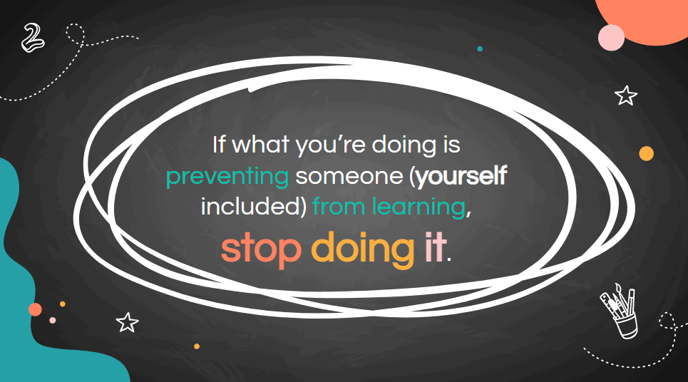 Inspirational quote about preventing harm and stopping negative actions.